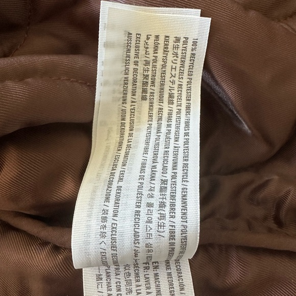 Abercrombie & Fitch Dark Brown Quilted Liner Jacket Size XL - Picture 14 of 14